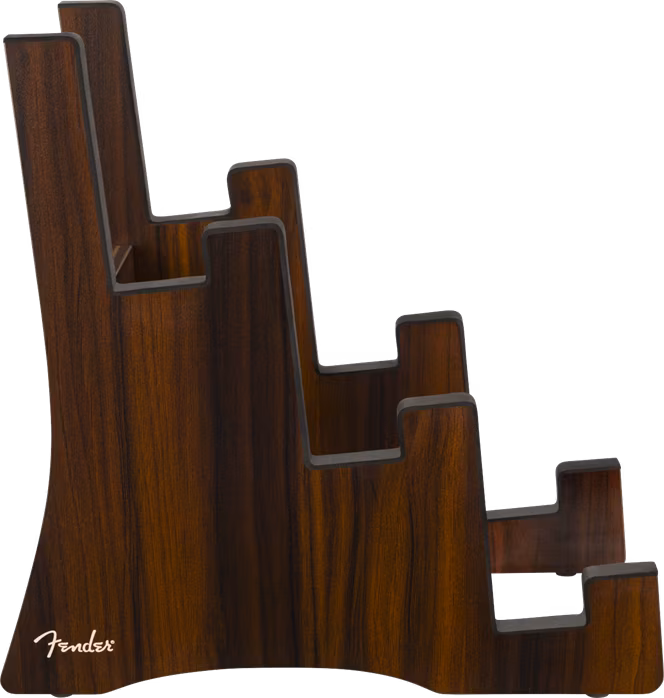 Fender Deluxe Wooden 3-Tier Multi Stand - Gitár állvány
