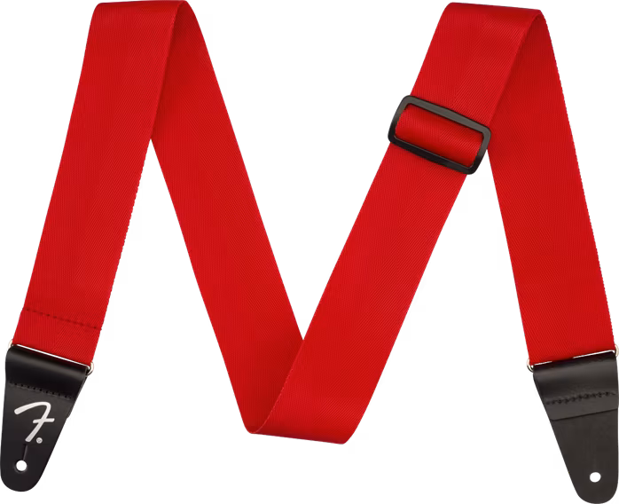 Fender Polypro Strap Red - Gitár hevederek