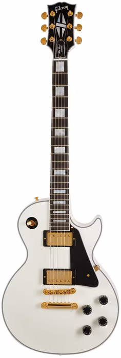 Gibson Custom Les Paul Custom w/ Ebony Fingerboard Gloss Alpine White - Elektromos gitár