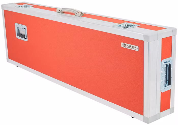 Razzor Cases FUSION Roland Juno DS 88 Case RED with extended wheels - Billentyű keménytok