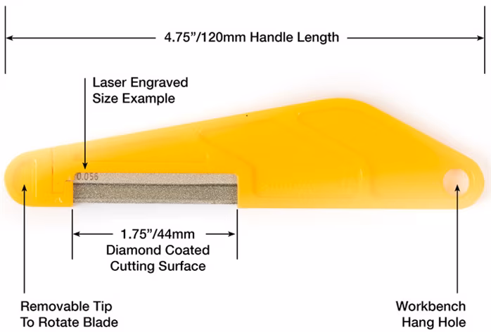 Music Nomad Diamond Coated Nut File - .042” - Szerszámok