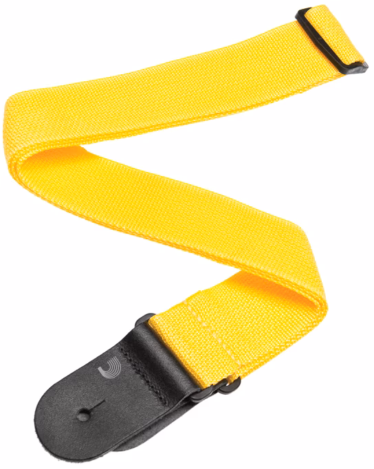 D'Addario Polypropylene Guitar Strap Yellow - Gitár hevederek