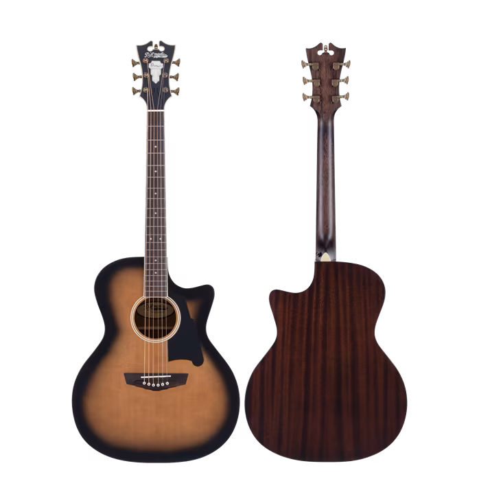 D'Angelico Premier Gramercy Grand Auditorium CE Aged Burst - Elektroakusztikus gitár