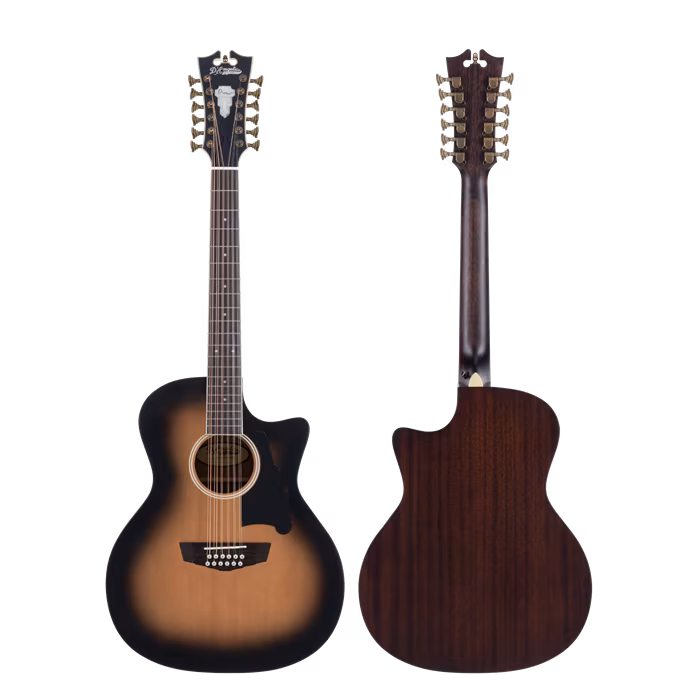 D'Angelico Premier Fulton Grand Auditorium 12-String CE Aged Burst - 12 húros elektroakusztikus gitár