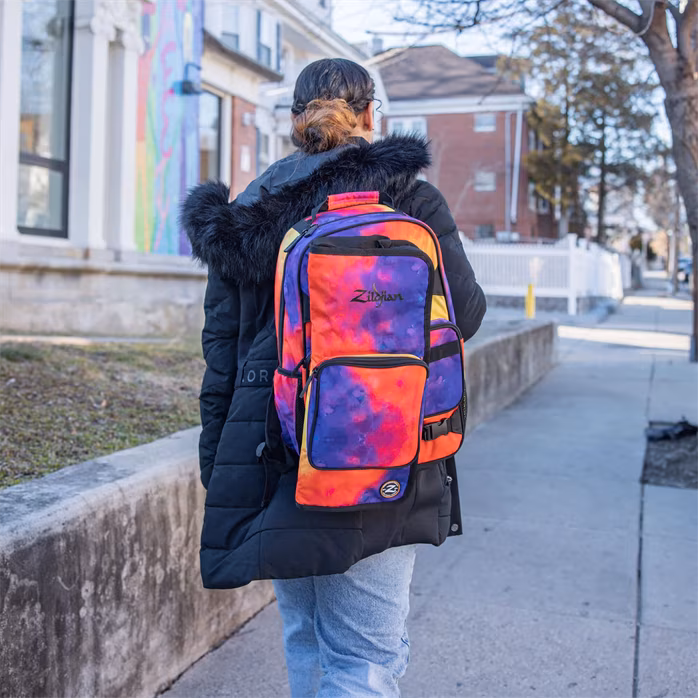 Zildjian Student Backpack Orange Burst - Hátizsák pálca tartóval