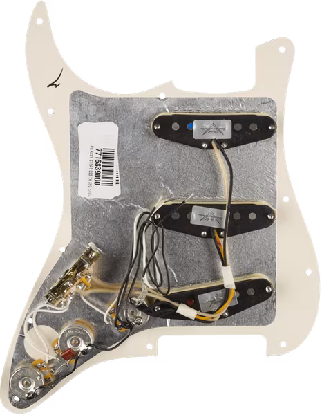 Fender Pre-Wired Pickguard, Strat SSS TX SPC SHELL - Elektromos gitár hangszedő szett