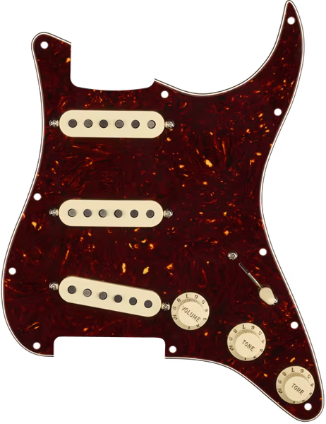 Fender Pre-Wired Pickguard Strat SSS CUST 69 SHELL - Elektromos gitár hangszedő szett