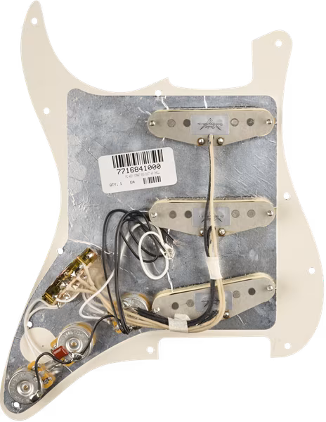 Fender Pre-Wired Pickguard Strat SSS CUST 69 SHELL - Elektromos gitár hangszedő szett