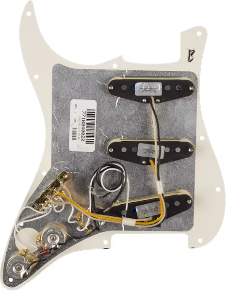 Fender Pre-Wired Pickguard, Strat SSS FAT 50'S WBW - Elektromos gitár hangszedő szett