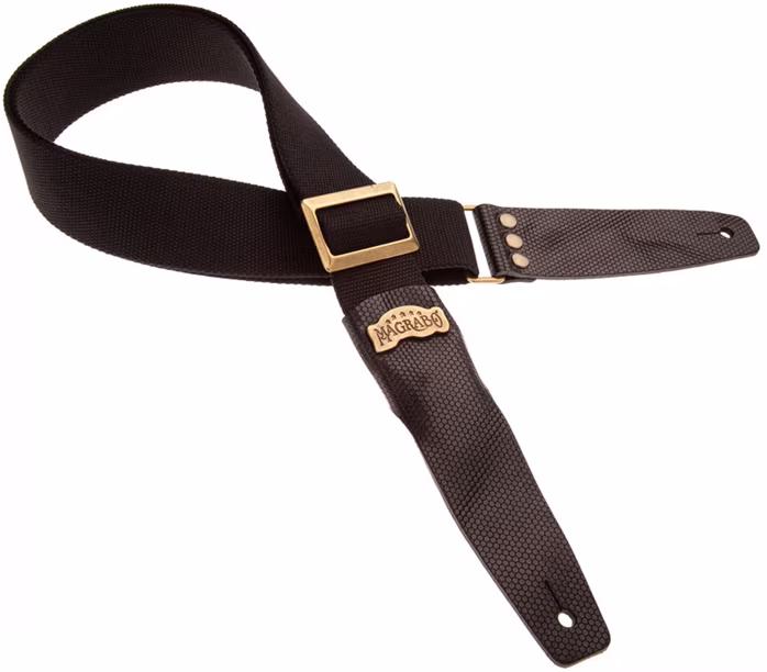 Magrabò Stripe SC Cotton Black / Black 5 cm - Gitár hevederek