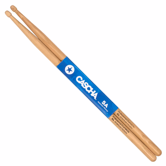 Cascha Drumsticks 5A American Hickory - Hickory dobverő