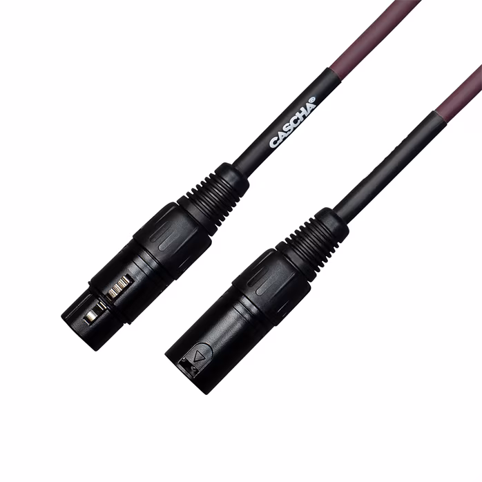 Cascha Standard Line Mic Cable Purple 2m - Mikrofon kábel