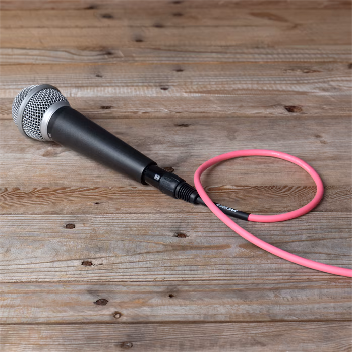 Cascha Standard Line Mic Cable Pink 2m - Mikrofon kábel