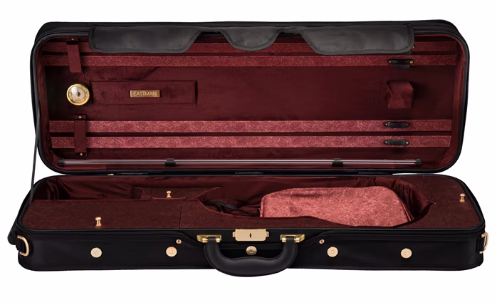 Eastman Italian Style 16" Viola case with Paisley silk red interior - Brácsa tok