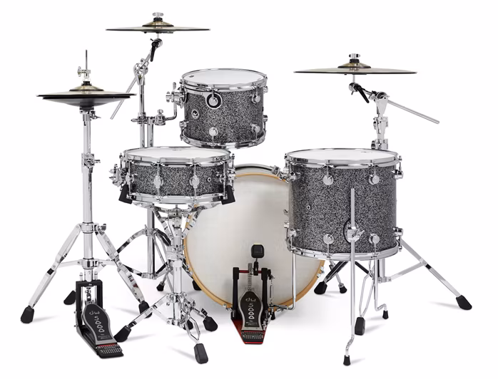 DWe 4-Piece Black Galaxy Finish Ply Kit - Elektroakusztikus dobfelszerelés