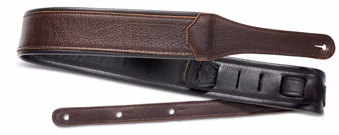 Taylor Koa Plus Leather Strap Black Stitching - Gitár hevederek