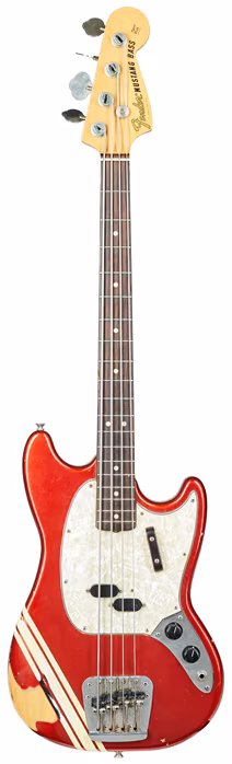 Fender 1973 Mustang Bass Competition Red - Elektromos basszusgitár