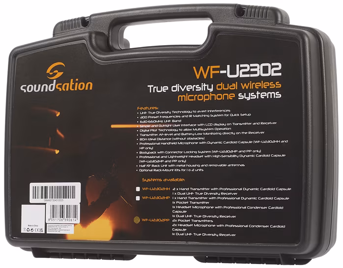 Soundsation WF-U2302PP - Duális vezeték nélküli szett