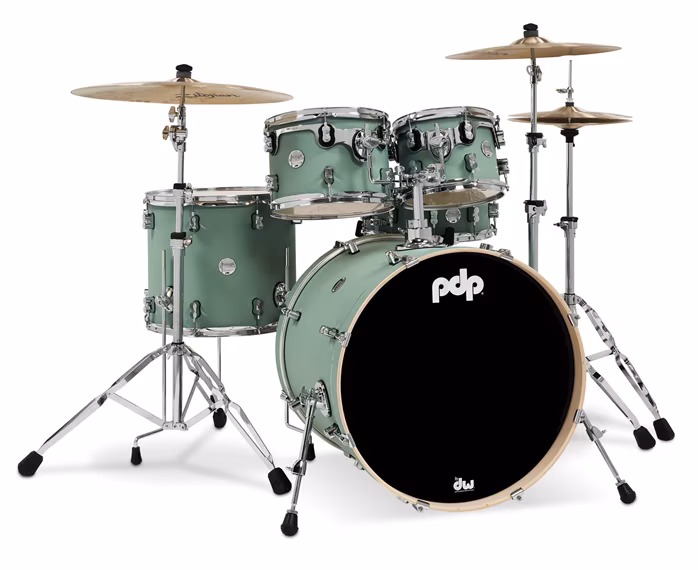 PDP Concept Maple 5 Piece Set Satin Seafoam Finish Ply - Dobszett