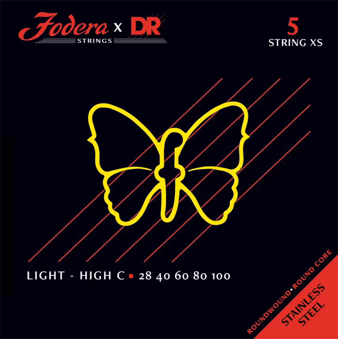 DR Strings Fodera Nickel 5 Light XS (High C) 28100 - Basszusgitár húrok