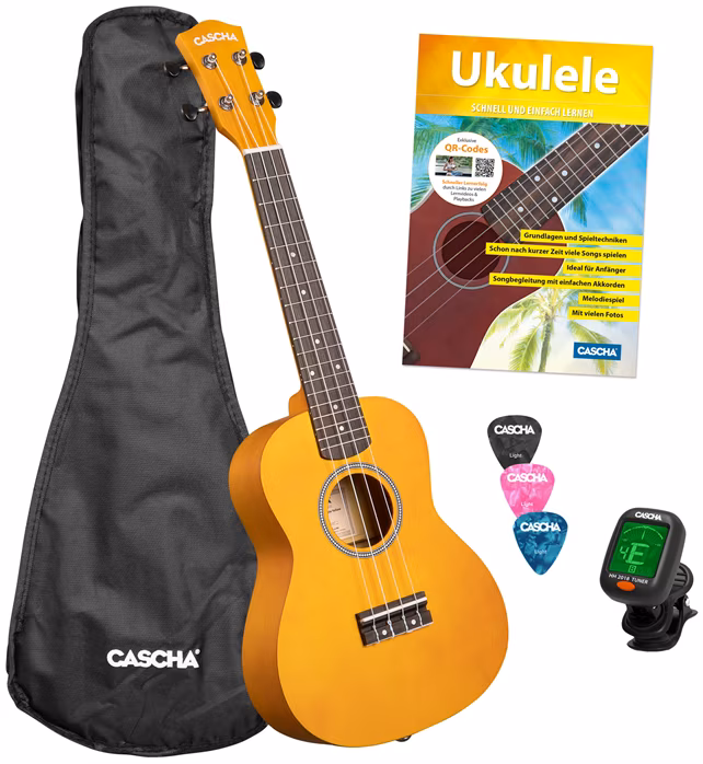 Cascha CUC105S Concert Linden Yellow - Akusztikus ukulele
