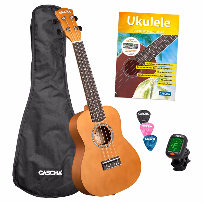 Cascha CUC100S Concert Linden Brown - Akusztikus ukulele