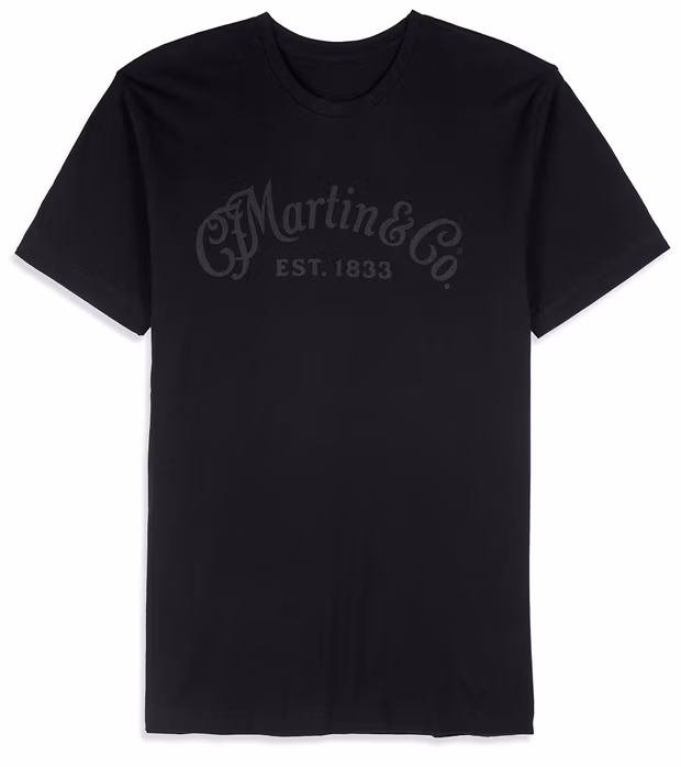 Martin Men's Tee Tone on Tone Black XL - Póló