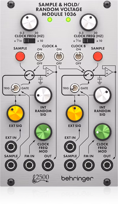 Behringer SAMPLE & HOLD / RANDOM VOLTAGE MODULE 1036 - Eurorack modul