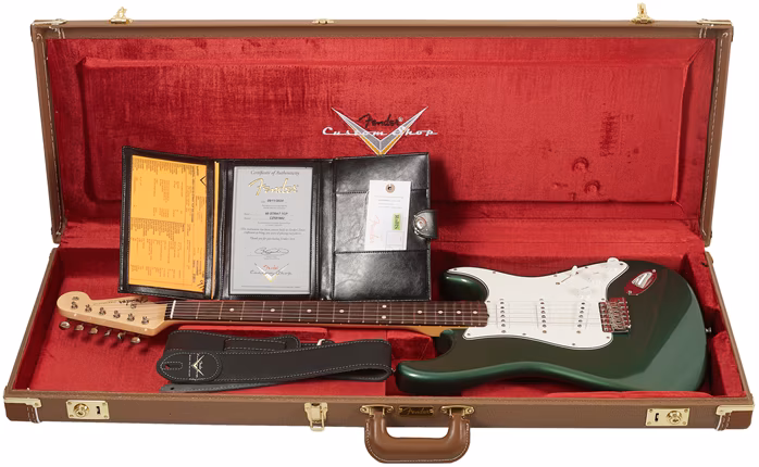 Fender Custom Shop 60 Stratocaster TCP Sherwood Green Metallic (használt) - Elektromos gitár