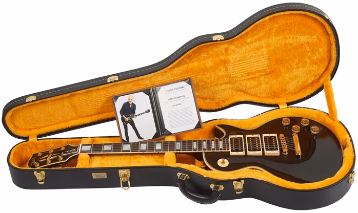 Gibson Custom Peter Frampton "Phenix" Inspired Les Paul Custom VOS Ebony - Elektromos gitár