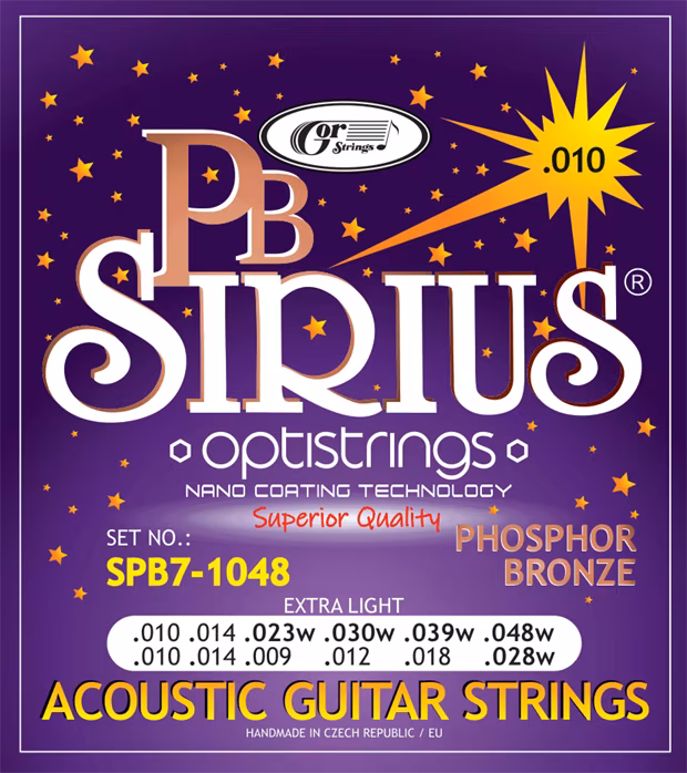 Gorstrings Sirius SPB7-1048 - 12 húros gitár húrok
