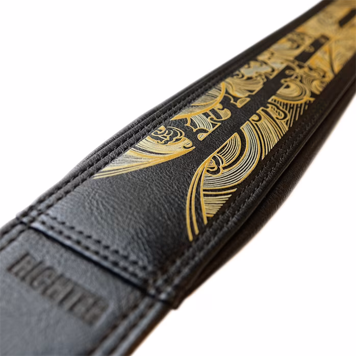 Richter Pi Stoffers Signature Black/Gold - Gitár hevederek