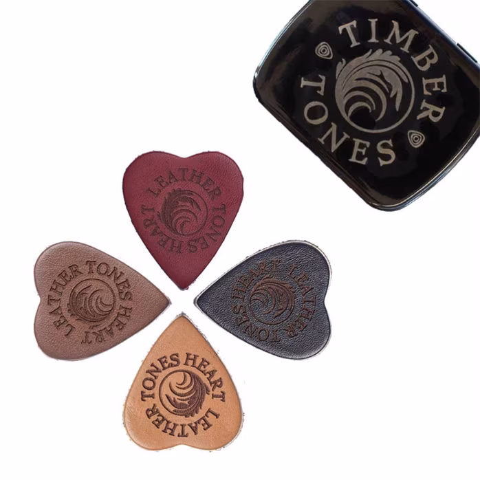 Timber Tones Leather Tones Heart Mixed 4-Pack Tin - Pengetők
