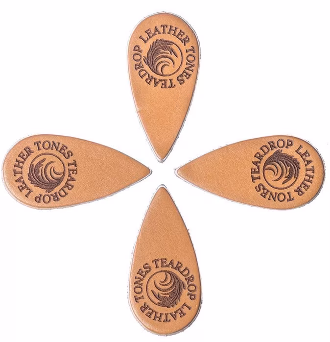 Timber Tones Leather Tones Teardrop Cognac Leather 4-Pack - Pengetők