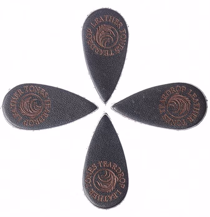 Timber Tones Leather Tones Teardrop Brown Leather 4-Pack - Pengetők