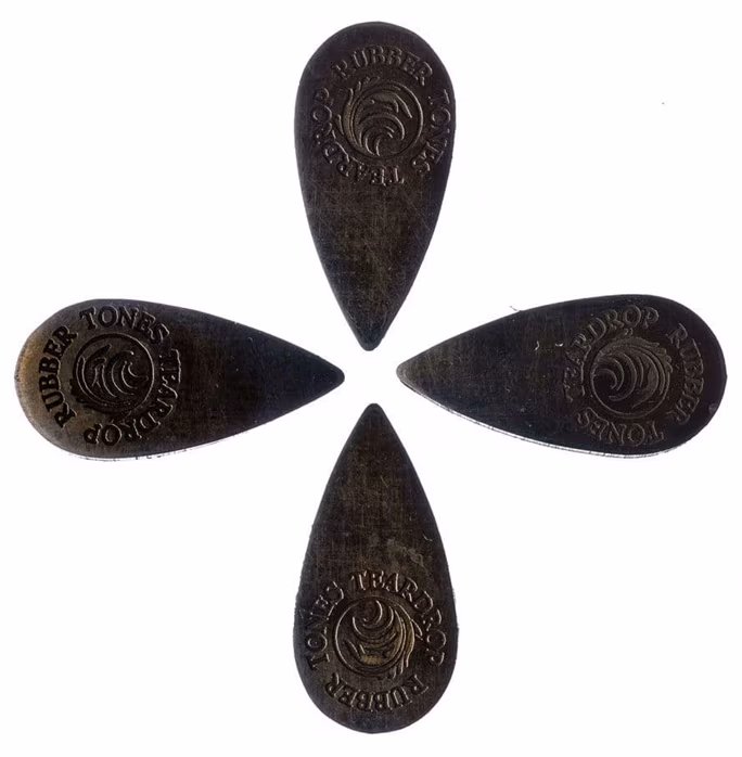 Timber Tones Rubber Tones Teardrop Black Nitrile 4-Pack - Pengetők