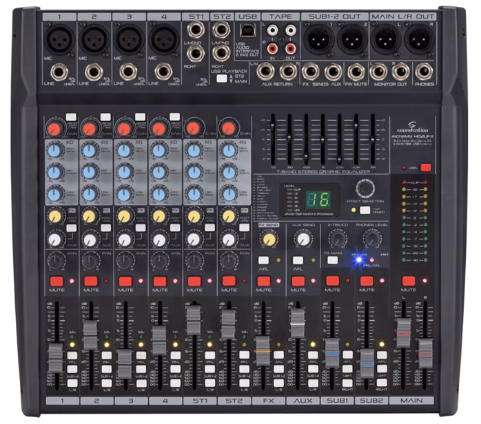 Soundsation ALCHEMIX 402 UFX - Analóg keverő pultok