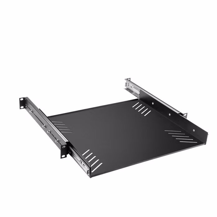 Adam Hall 19" Rack Tray 1U with pull-out rails - Rack polc
