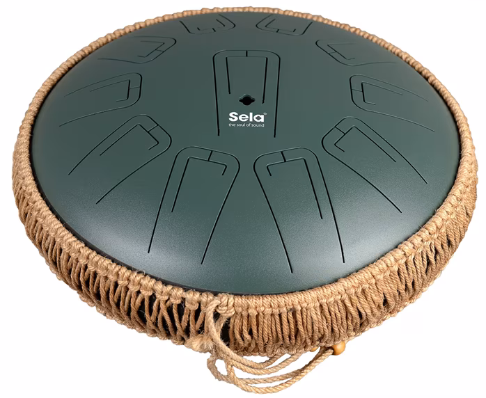 Sela Unity Tongue Drum 13" C Major Green 432 Hz - Tongue drum