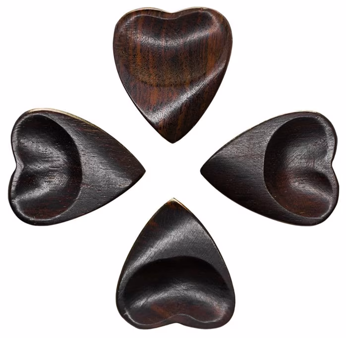 Timber Tones Heart Tones African Ebony 4-Pack - Pengetők