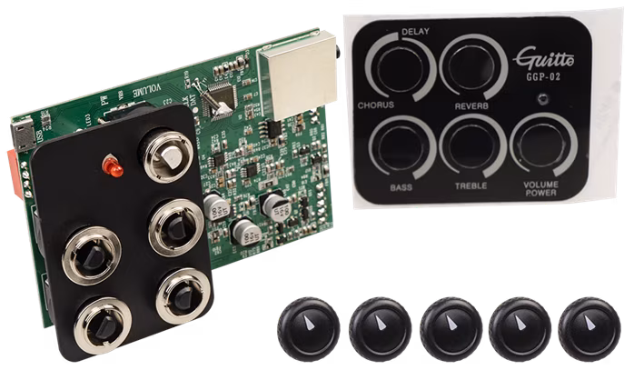 Guitto GGP-02 Resonance Pickup - Aktív gitár elektronika