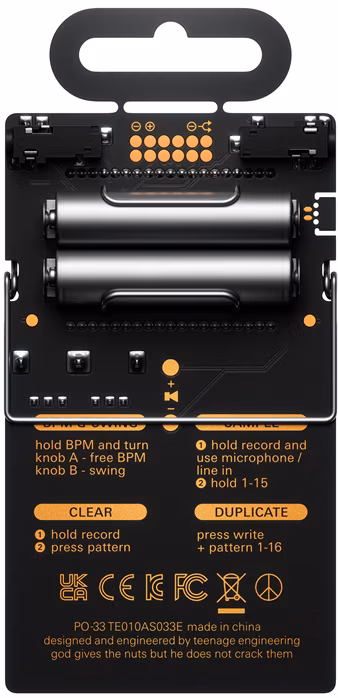 Teenage Engineering PO-33 K.O.! - Szintetizátor