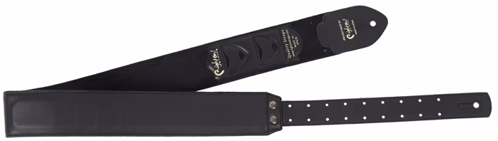 Furch Classic Black Leather Strap - Gitár hevederek