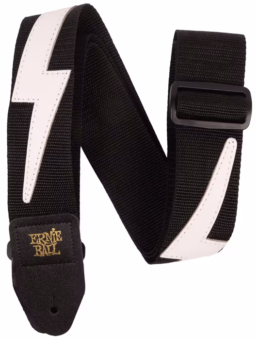 Ernie Ball Premium Strap White Lightning - Gitár hevederek