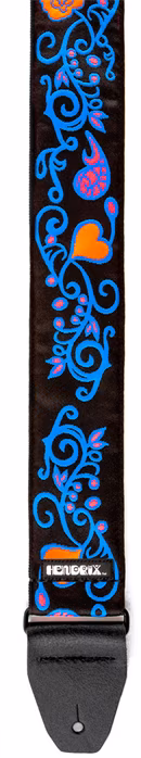 Dunlop Jimi Hendrix Blacklight Monterey Blue Strap - Gitár hevederek