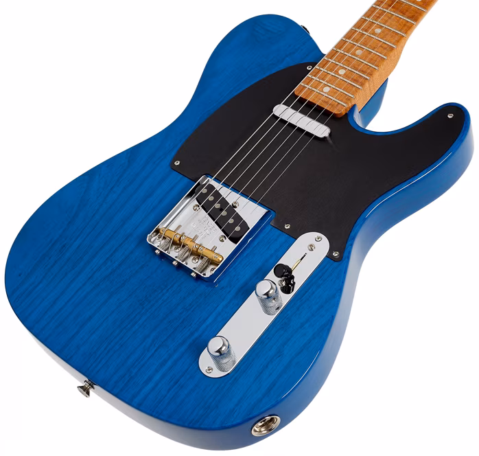 Fender Custom Shop American Custom Telecaster NOS Sapphire Blue Transparent - Elektromos gitár
