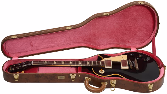 Gibson Custom 1958 Les Paul Standard All Ebony Ultra Light Aged - Elektromos gitár