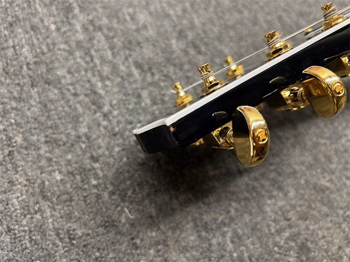Gibson Custom Les Paul Custom w/ Ebony Fingerboard Gloss Ebony (használt) - Elektromos gitár