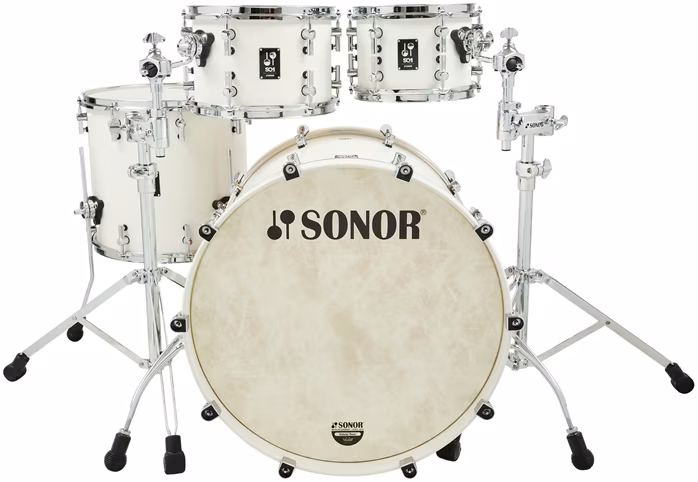 Sonor SQ1 Satin Pure White Birch Drum Set - Dobszett
