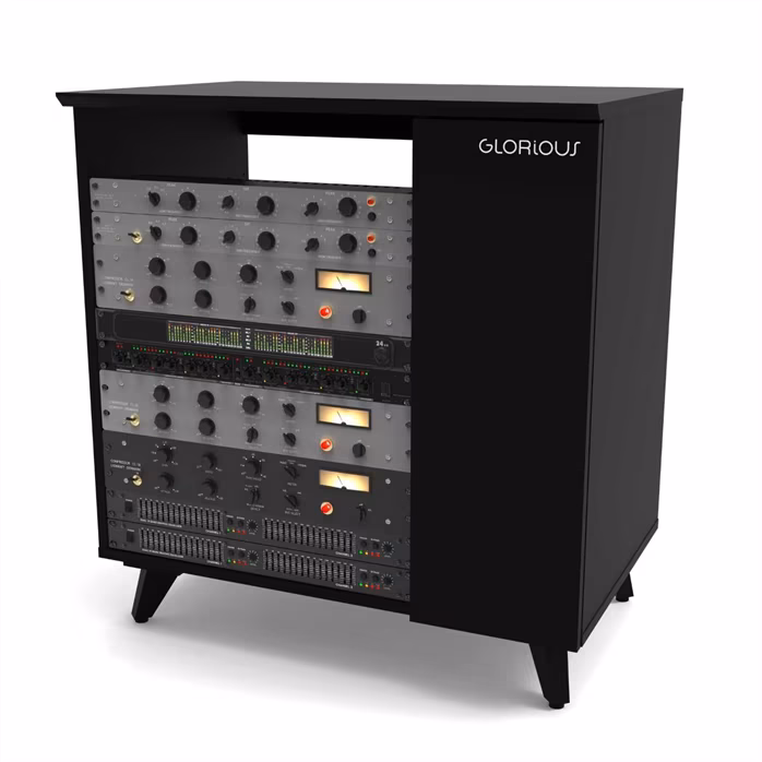 Glorious Modular Side Rack Black - Stúdió bútor